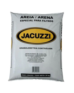 AREIA JACUZZI P/ FILTRO ORIGINAL 25 KG